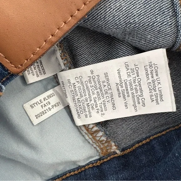 Madewell 9" Mid-Rise Skinny Jeans Patty Wash Style L9933, Sz 27 - Picture 15 of 16